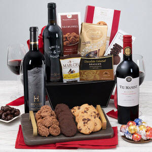 Red Wine Dark Chocolate Gift Basket 99.99