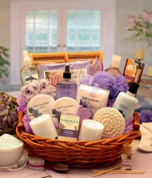 Lavender Fields Spa Basket
