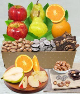 Fruit & Belgian Chocolate Gift Basket 84.99